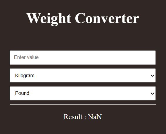 Weight Converter